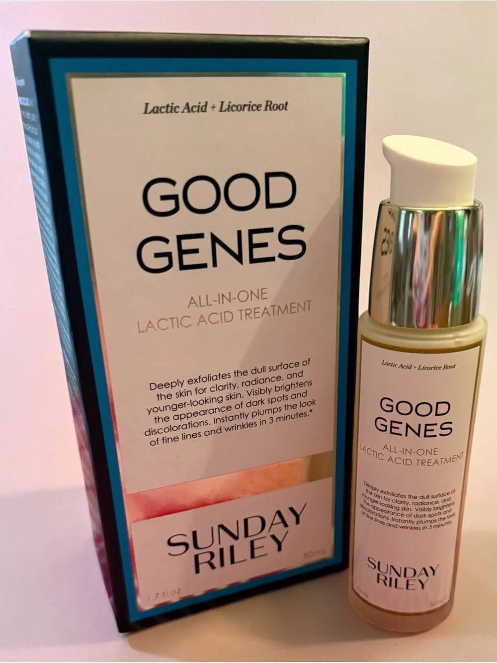 SUNDAY RILEY GOOD GENES All-In-One LACTIC ACID TX **1.7oz** NEW IN BOX